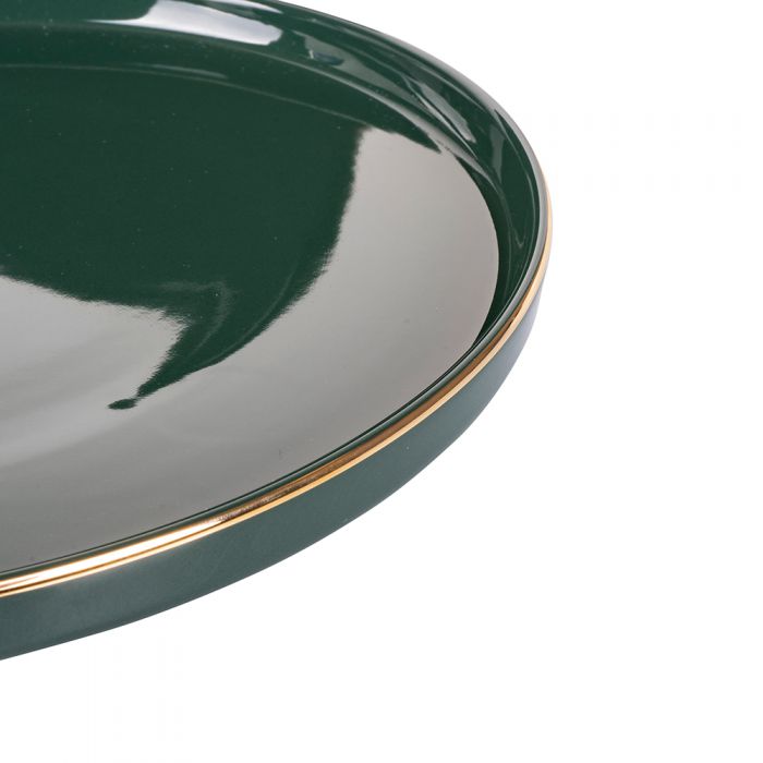 Servizio piatti 12 pezzi in porcellana Luxury Green