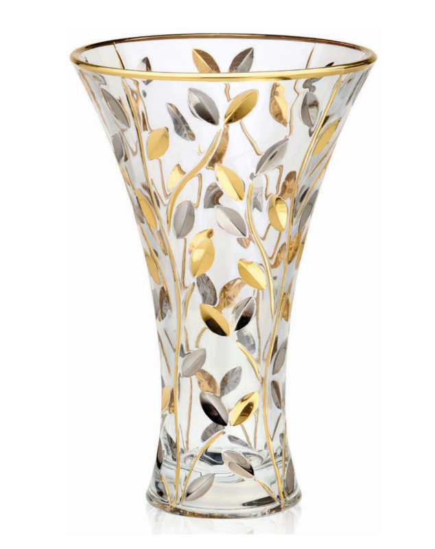 Vaso Large H 30 cm Oro-Platino Laurus