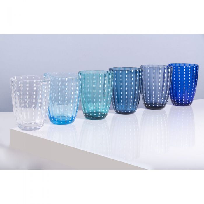 Set 6 bicchieri acqua 300 ml in vetro, Kalahari Ocean