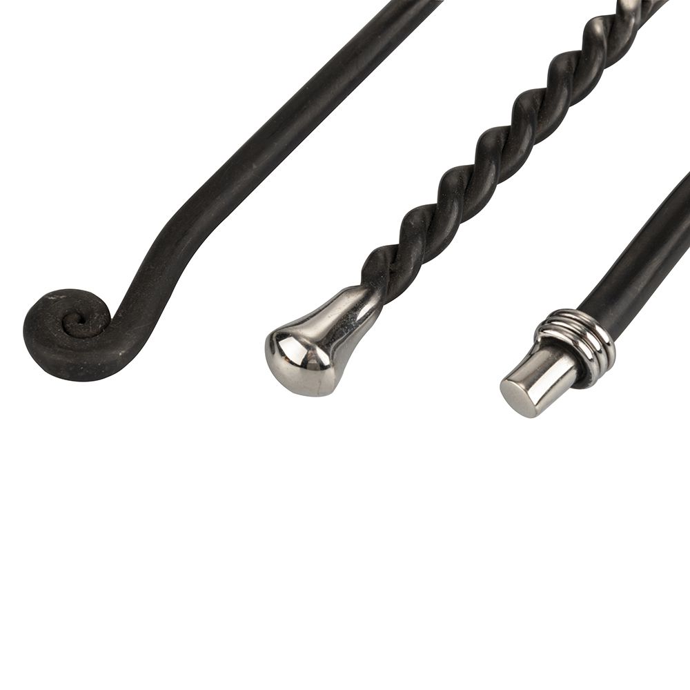 Set 3 coltelli formaggio in acciaio, Materia