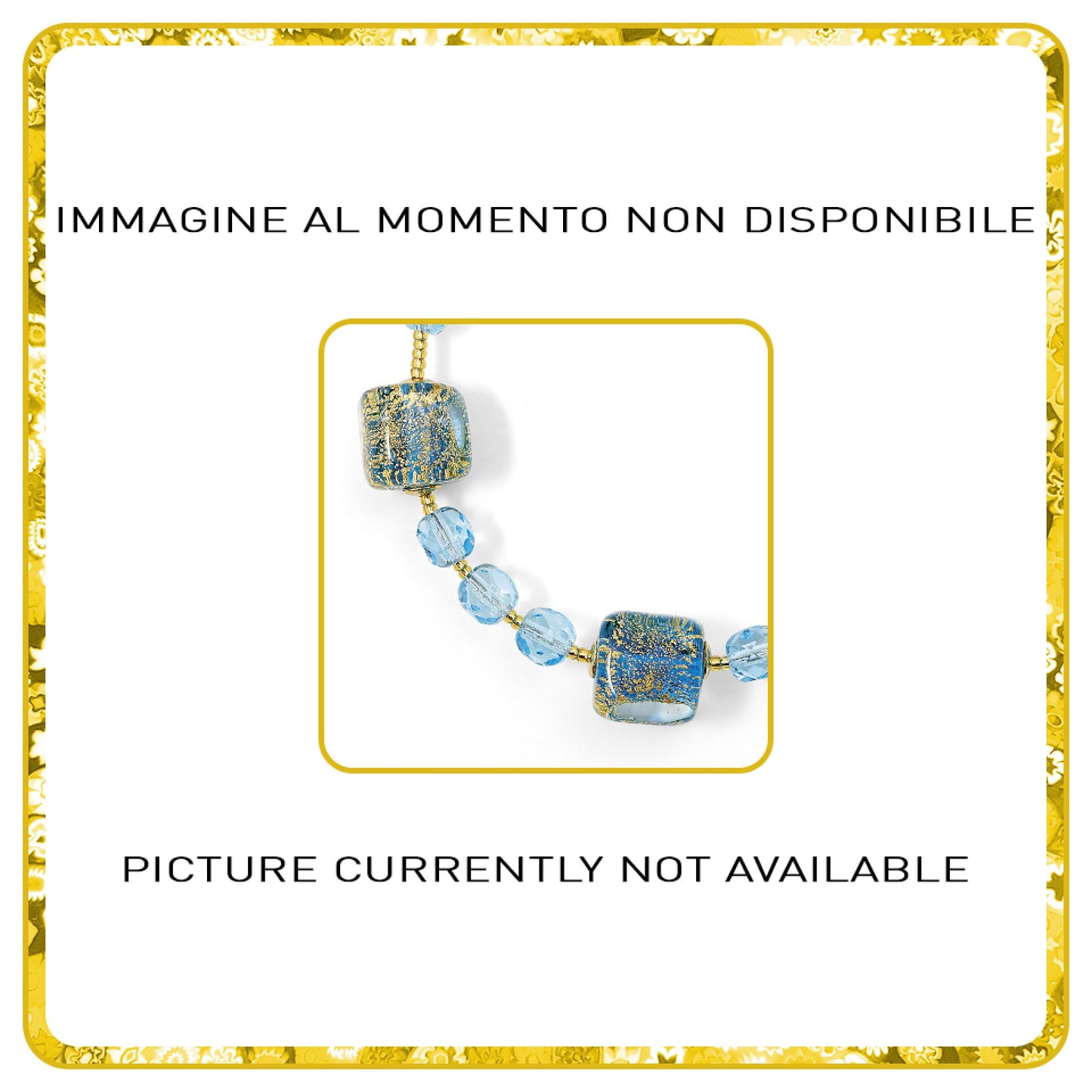 Collana Cubo Oro Charms