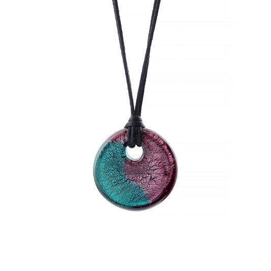 Collana pendente rotondo Aurora