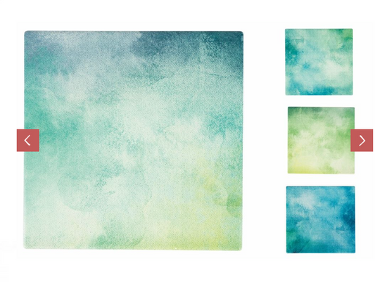Sottobicchiere quadrato in ceramica, Ocean