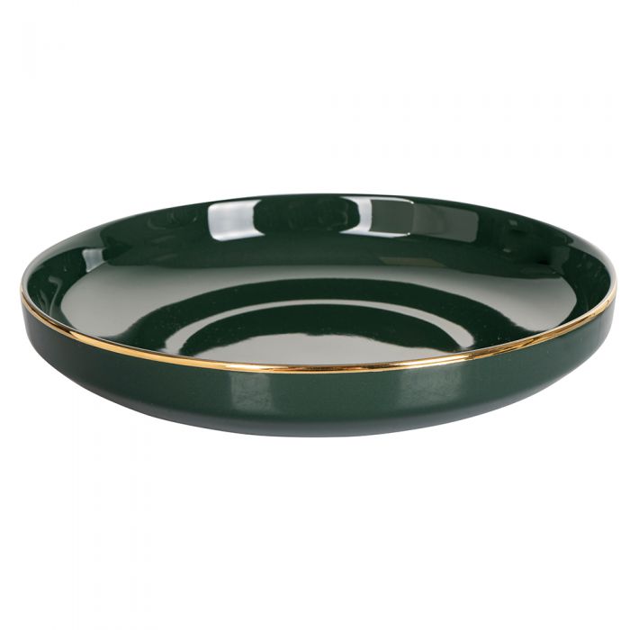 Servizio piatti 12 pezzi in porcellana Luxury Green