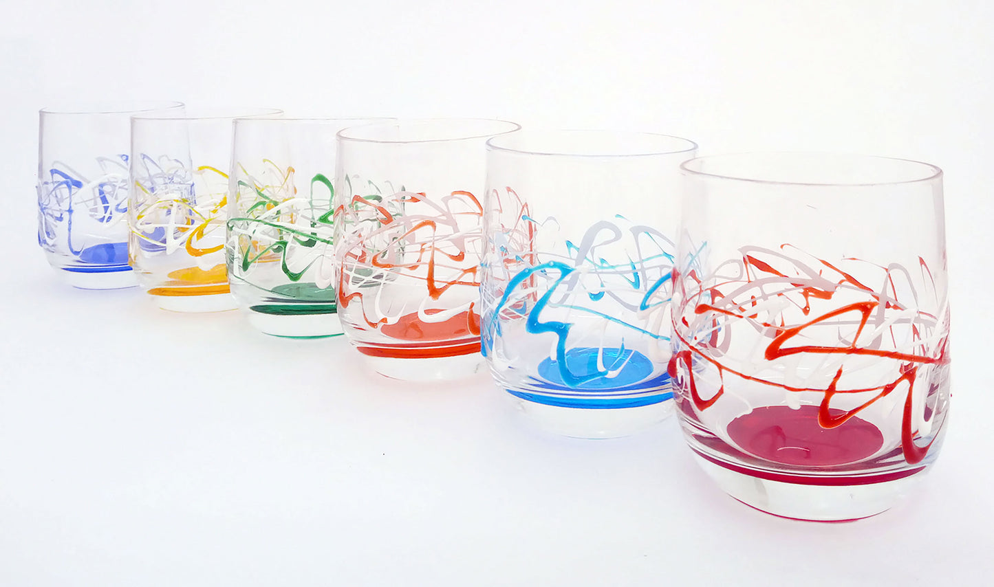 set 6 bicchieri acqua cl. 27 Serie Jazz monocolore