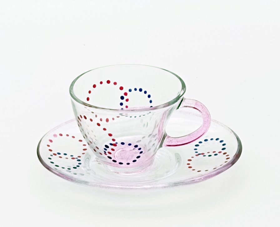 Set 6 tazze Cappucino con piattini cl.21 Serie Circle monocolore