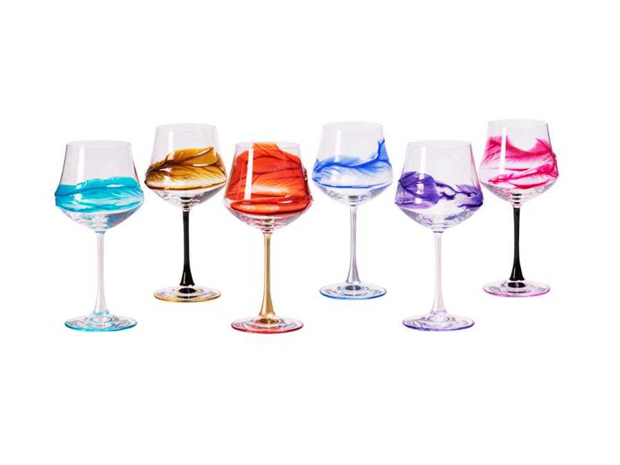 set 6 calici  cl.43 Serie Ego multicolor