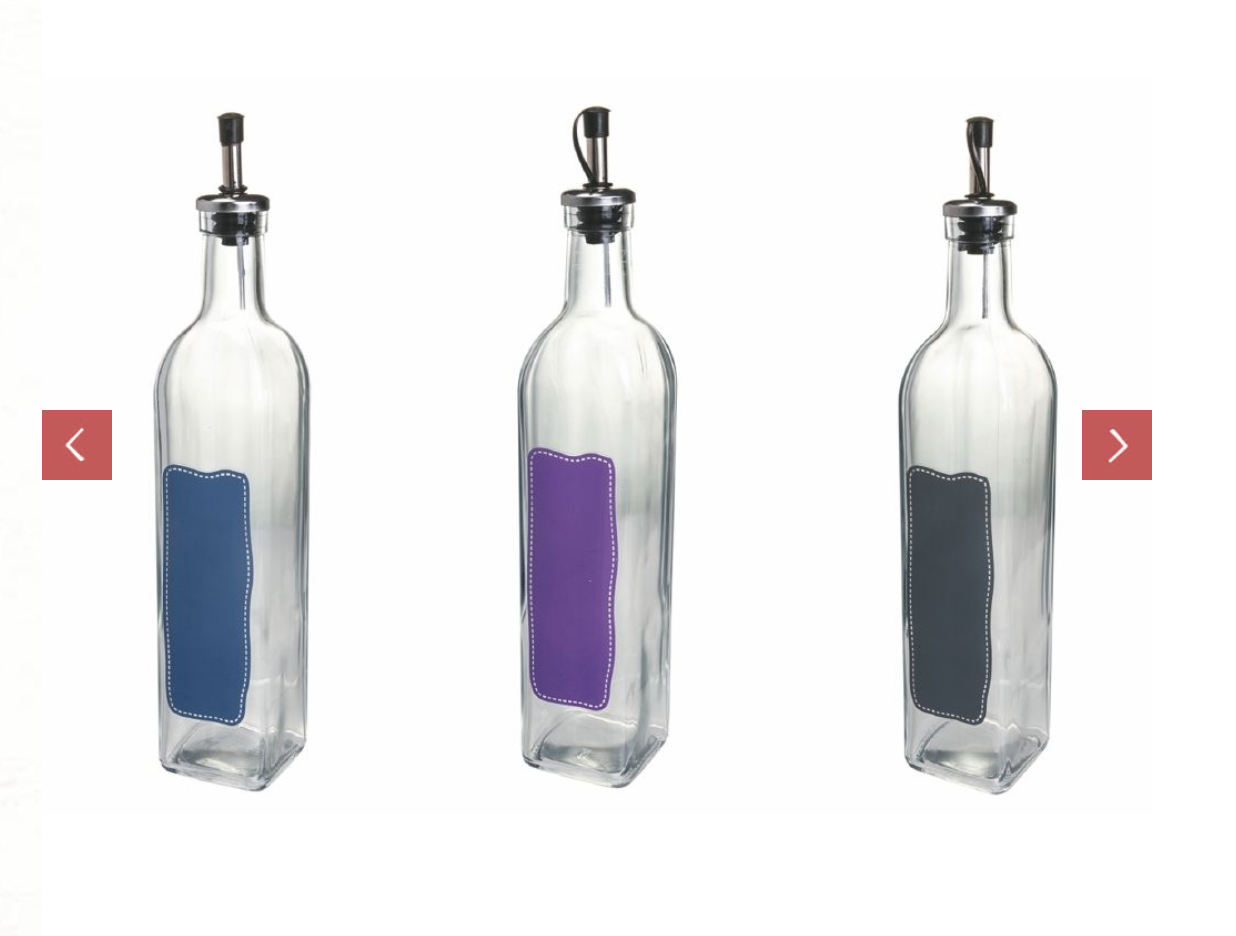 Oliera 500 ml in vetro, Words Color