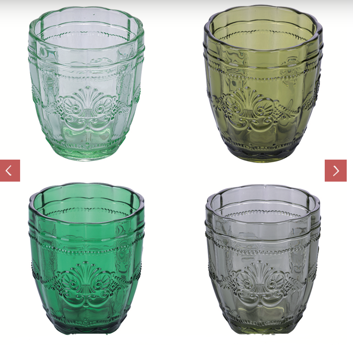Set 4 bicchieri acqua 265 ml, Syrah Greenery
