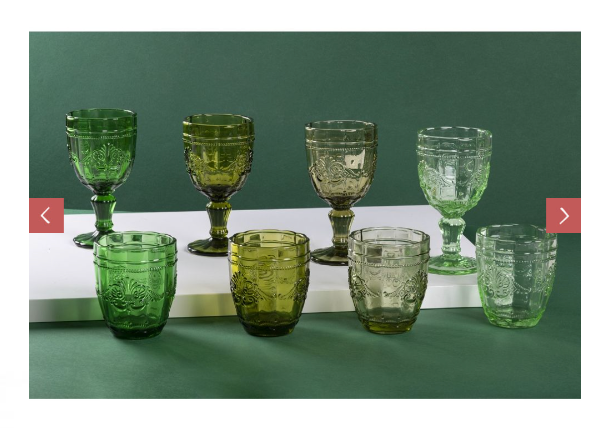 Set 4 calici 265 ml in vetro, Syrah Greenery