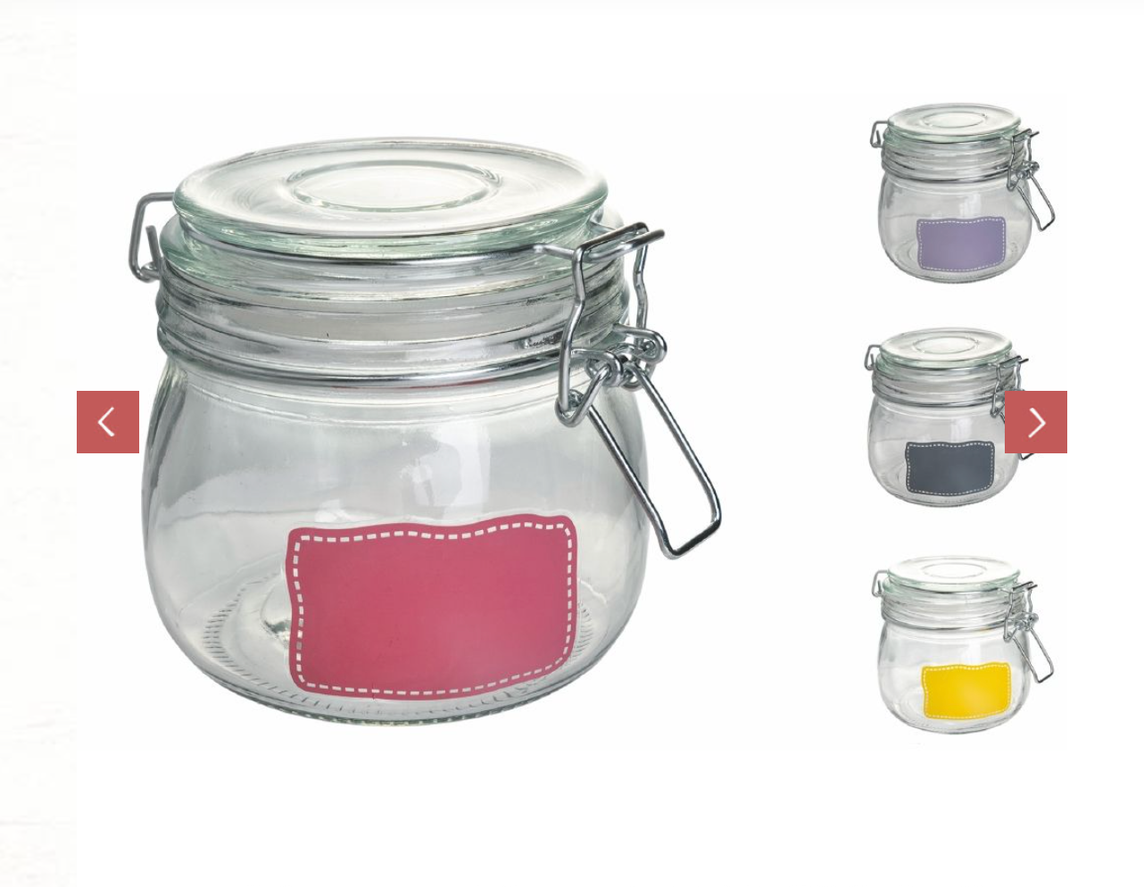 Barattolo 540 ml in vetro, Words Color