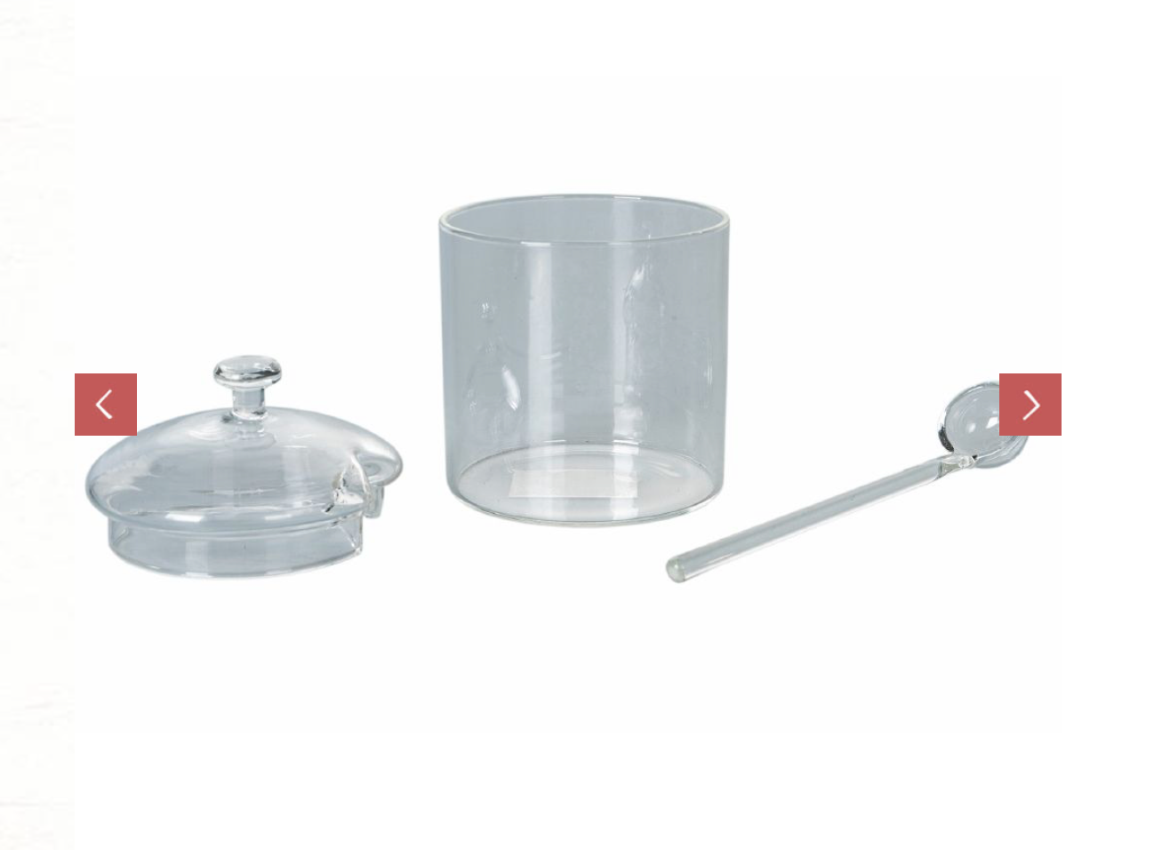 Zuccheriera 300 ml in vetro borosilicato